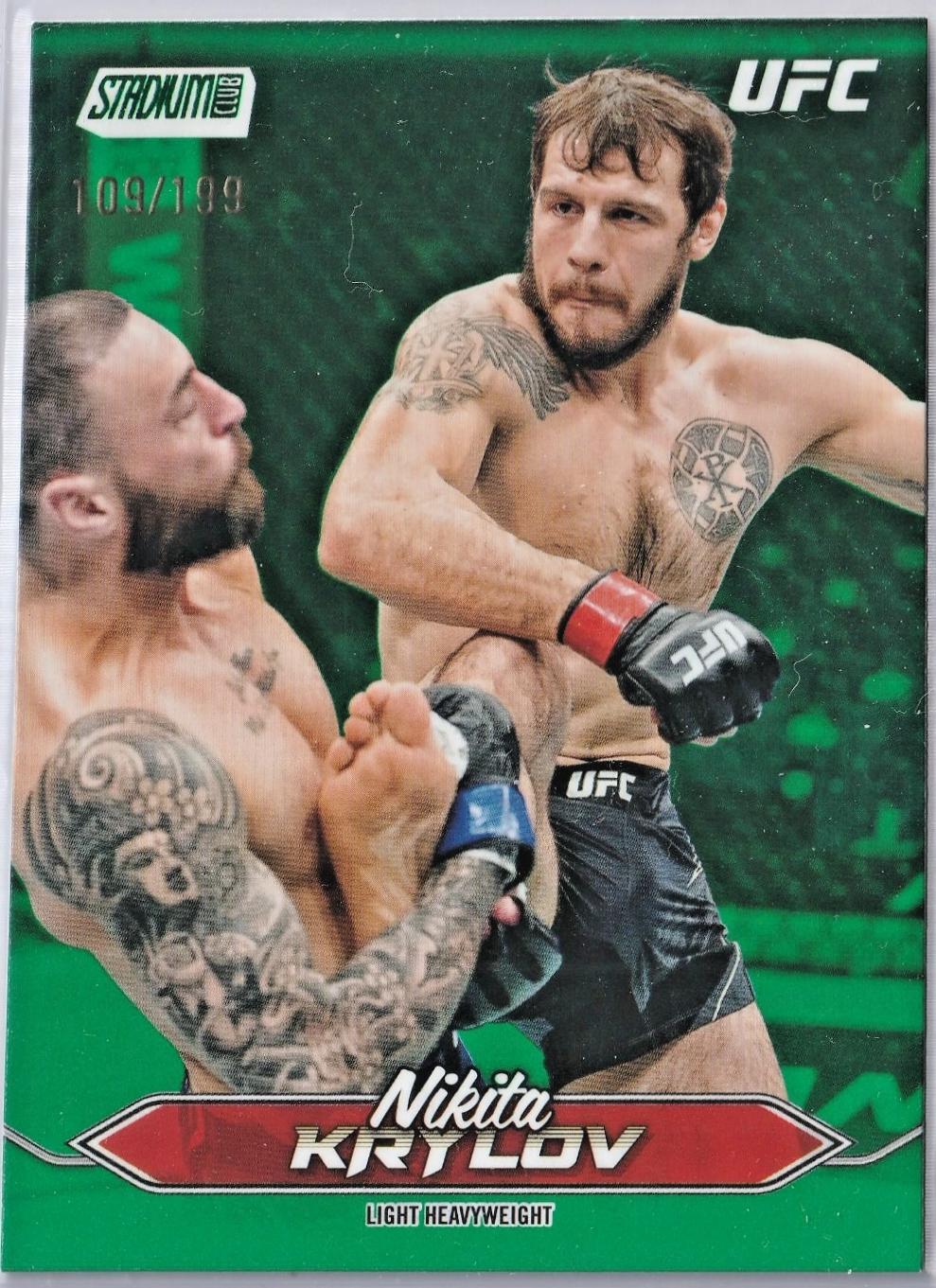 Nikita Krylov 2025 Topps Stadium Club UFC Base #127 Green