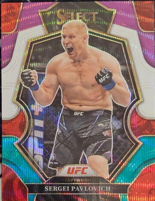 Sergei Pavlovich 2023 Panini Select UFC Premier Level #121 Tri Color