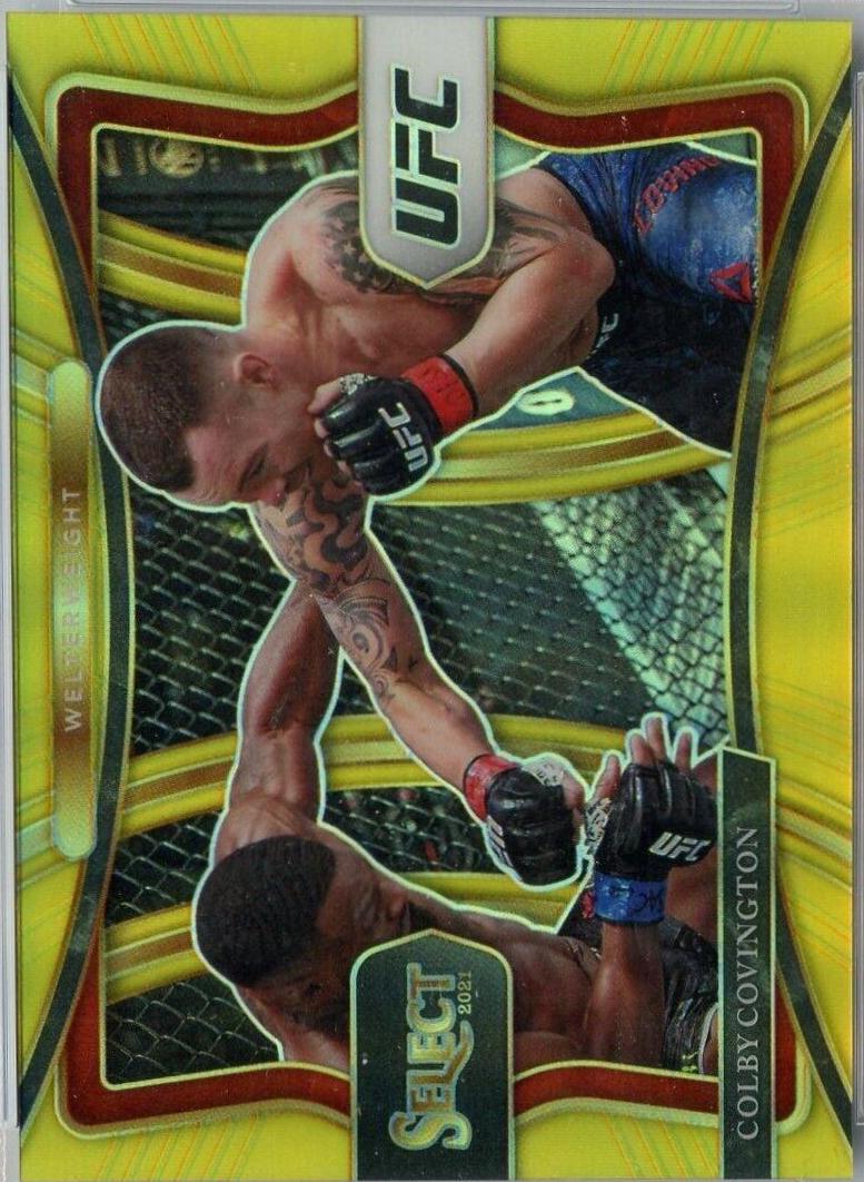 Colby Covington 2021 Panini Select UFC Premier Level #197 Gold
