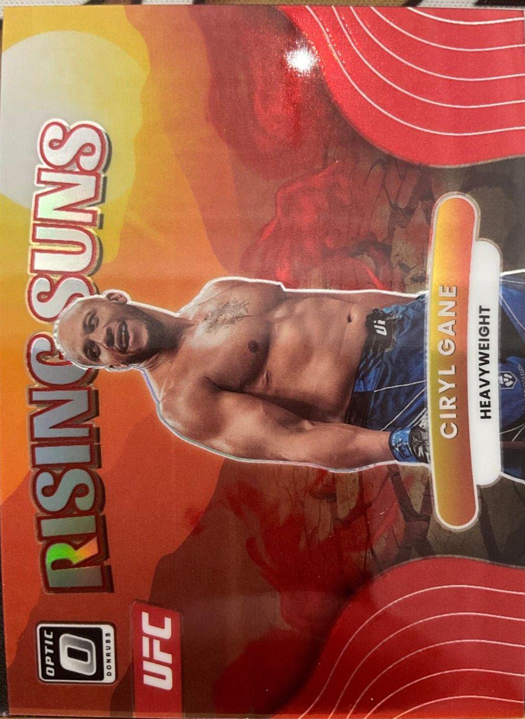 Ciryl Gane 2023 Panini Donruss Optic UFC Rising Suns #17 Red