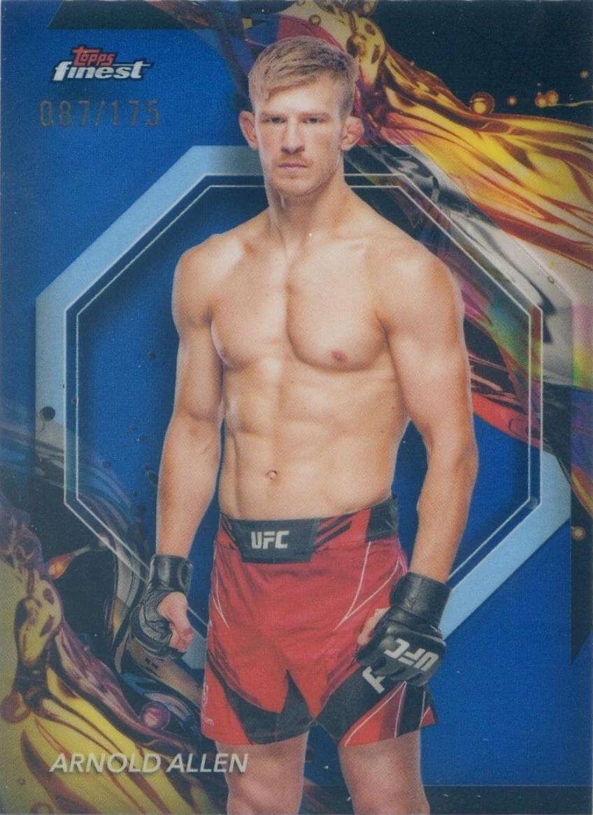Arnold Allen 2024 Topps Finest UFC Base Uncommon #116 Blue Refractor