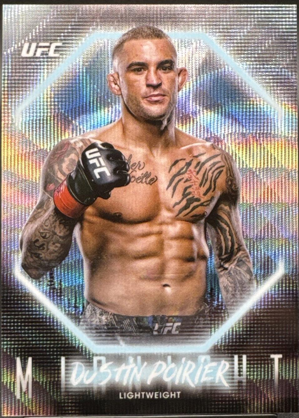 Dustin Poirier 2025 Topps Midnight UFC Base #84 Zodiac