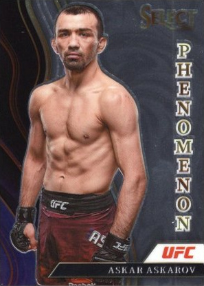 Askar Askarov 2022 Panini Select UFC Phenomenon #4 Gold Flash