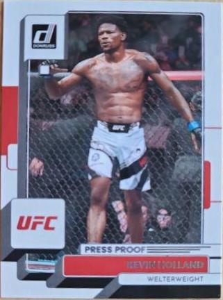 Kevin Holland 2023 Panini Donruss UFC Base #164 Press Proof Silver