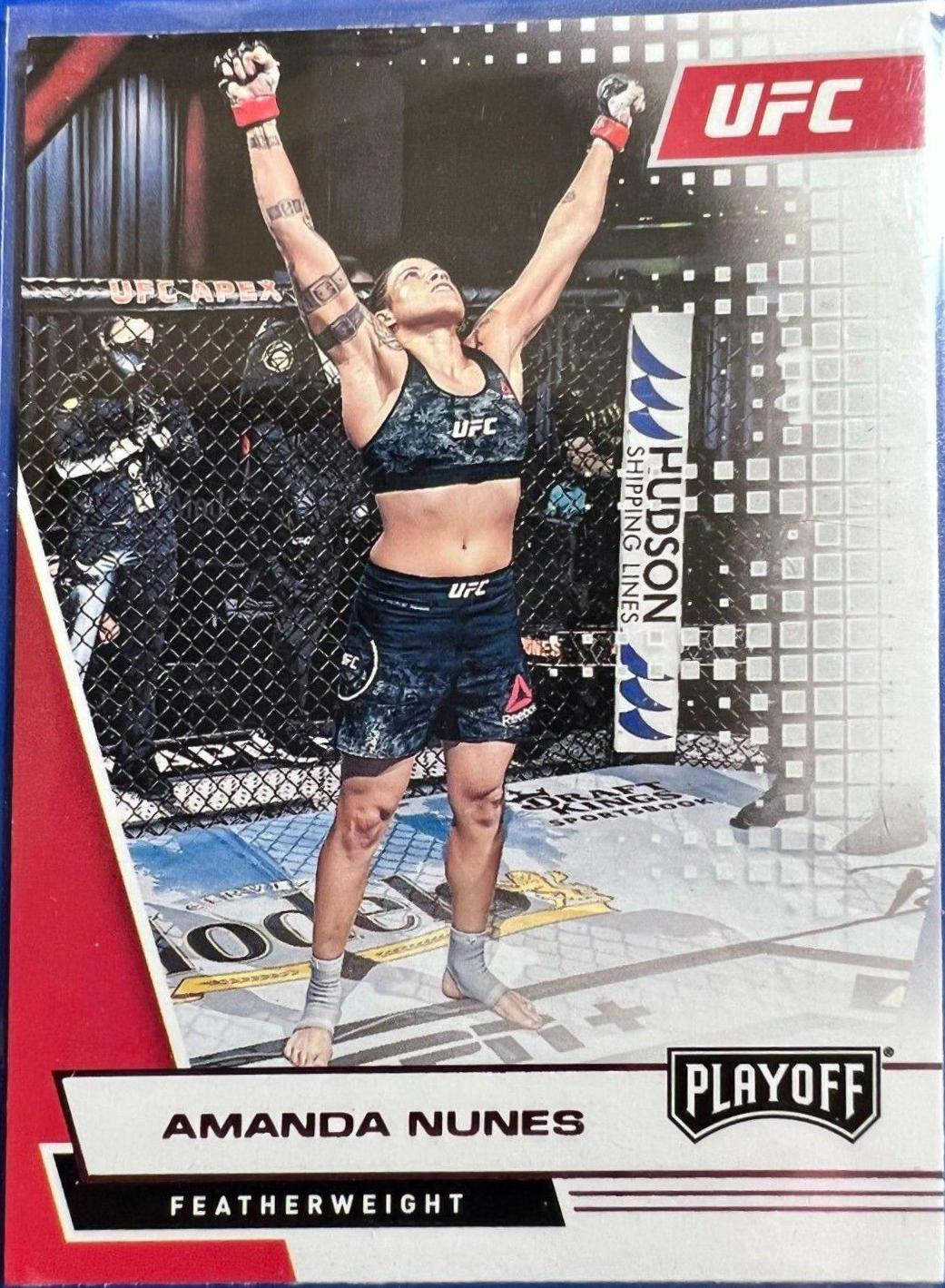 Amanda Nunes 2021 Panini Chronicles UFC Base Playoff #64 Pink