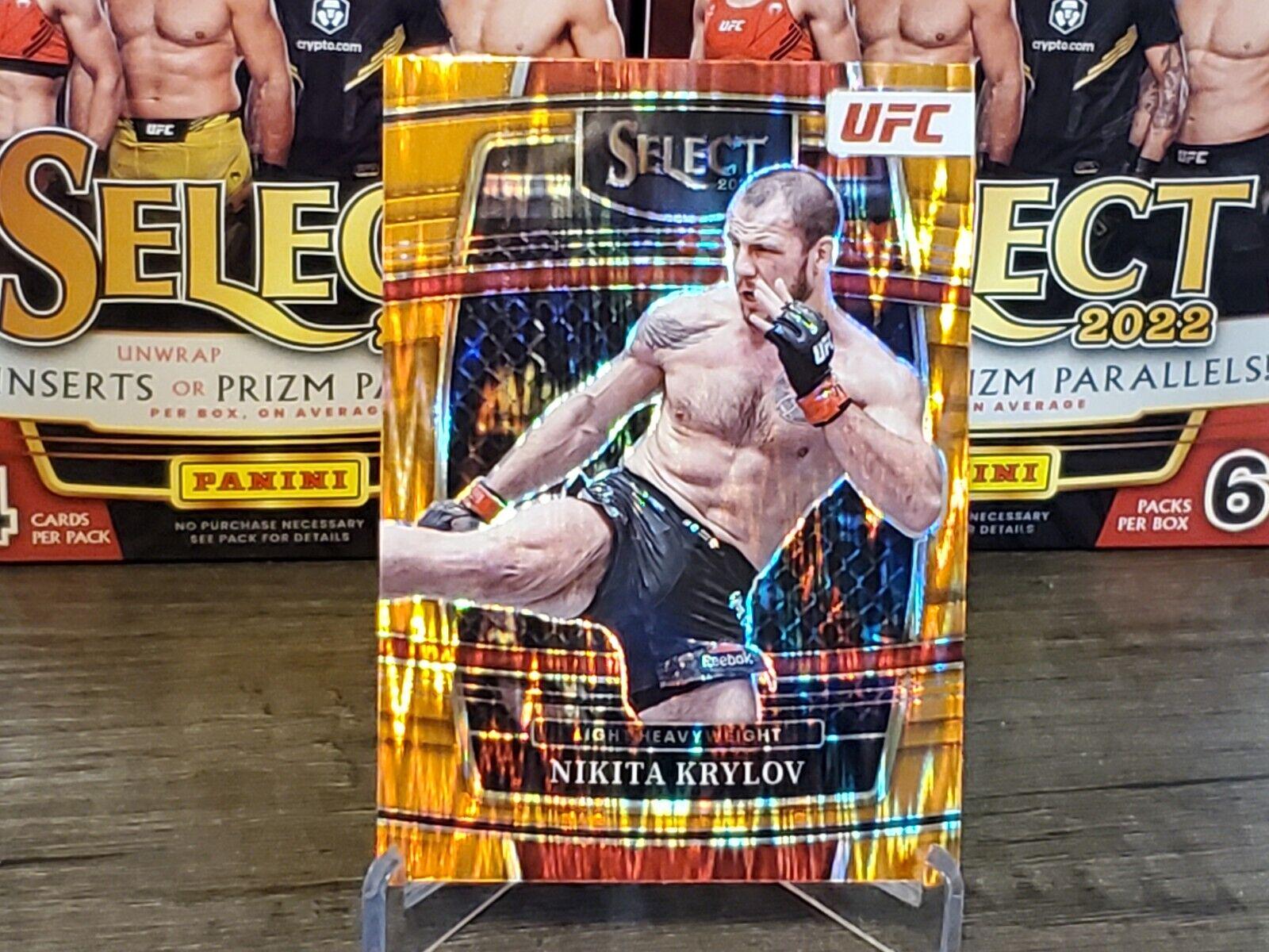 Nikita Krylov 2022 Panini Select UFC Concourse #58 Orange Flash