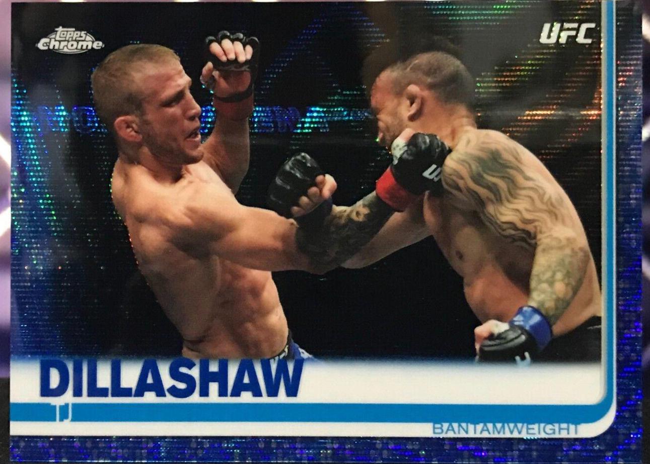 TJ Dillashaw 2019 Topps Chrome UFC Base #83 Blue Wave