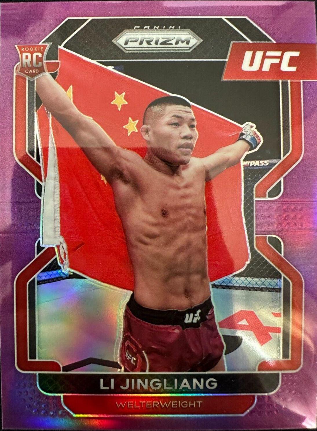 Li Jingliang 2022 Panini Prizm UFC Base #118 Purple