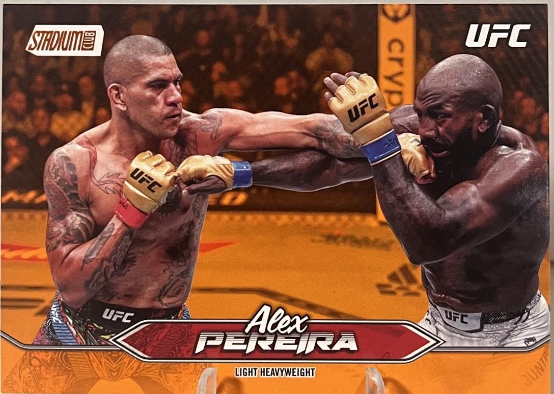Alex Pereira 2025 Topps Stadium Club UFC Base #97 Orange
