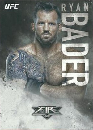 Ryan Bader 2017 Topps UFC Fire Base #34 Red