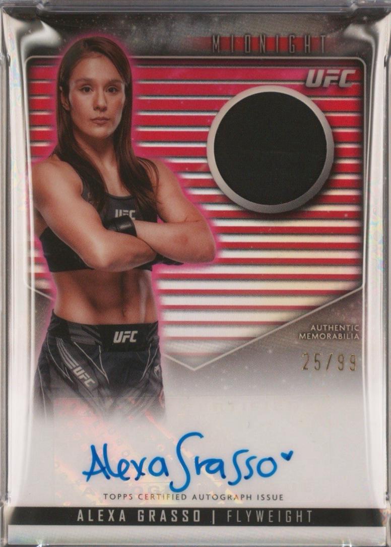 Alexa Grasso 2024 Topps Midnight UFC Relic Autographs #RCA-AGR Twilight