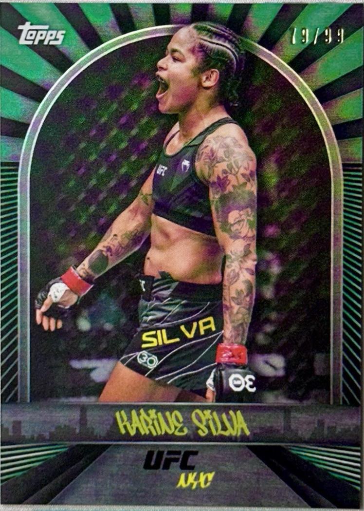 Karine Silva 2024 Topps UFC NYC Base #10 Green