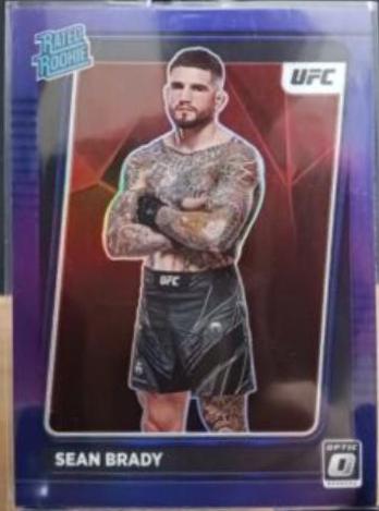 Sean Brady 2022 Panini Donruss Optic UFC Base #118 Purple