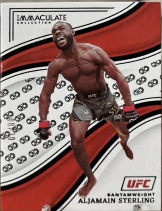 Aljamain Sterling 2023 Panini Immaculate Collection UFC Base #55 30th Anniversary
