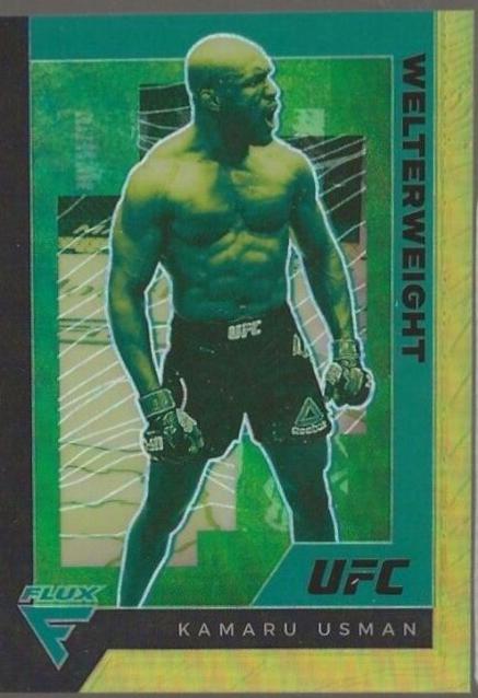 Kamaru Usman 2021 Panini Chronicles UFC Base Flux #258 Asia Gold
