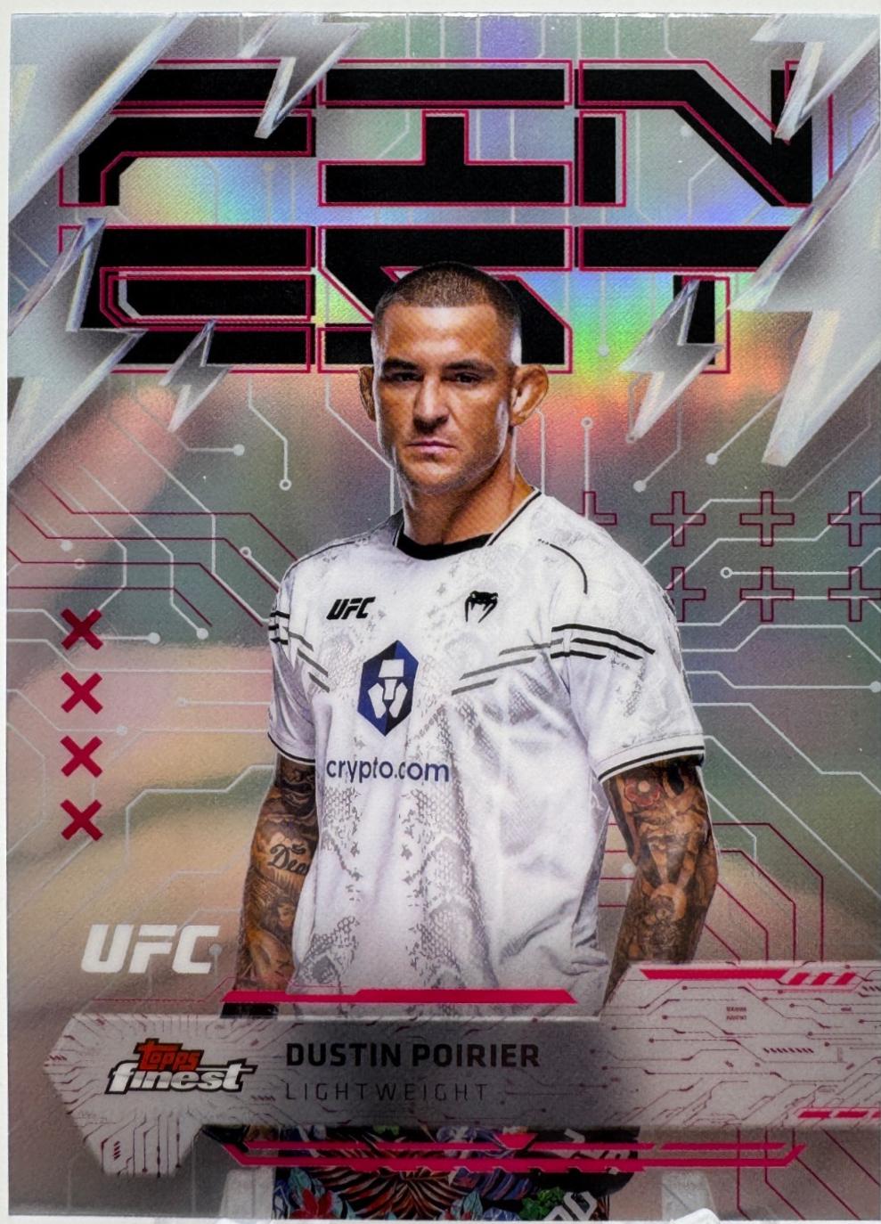 Dustin Poirier 2025 Topps Finest UFC Base Rare #281 Refractor