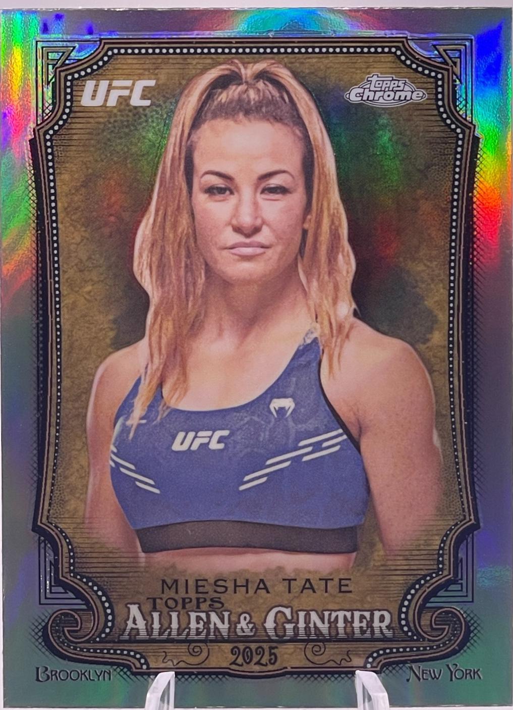 Miesha Tate 2025 Topps Chrome UFC Allen & Ginter #AAG-6 Refractor