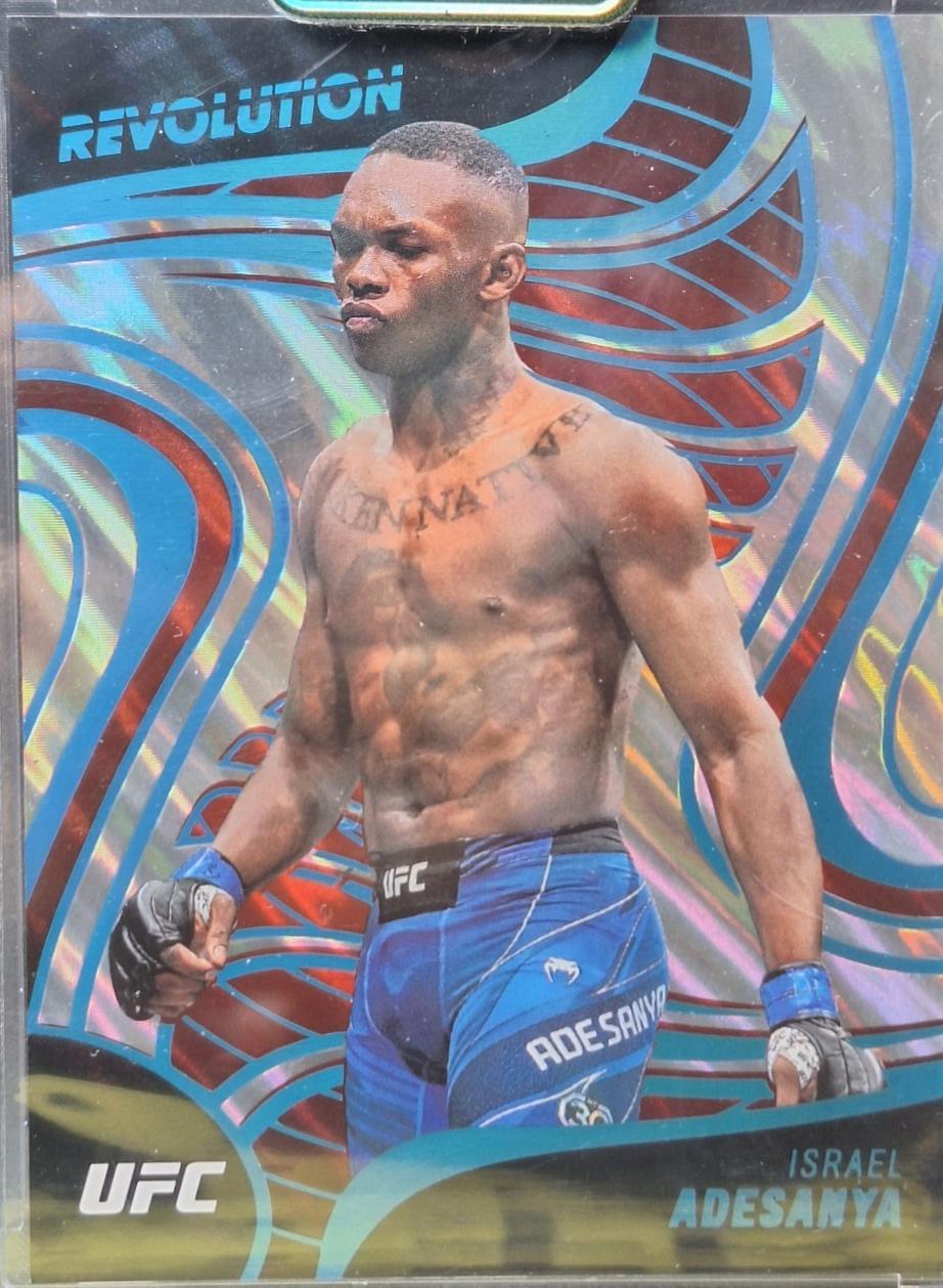 Israel Adesanya 2023 Panini Chronicles UFC Revolution #25 Lava