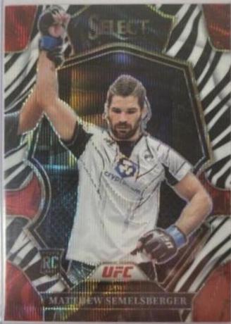 Matthew Semelsberger 2023 Panini Select UFC Premier Level #127 Zebra