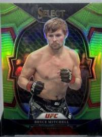 Bryce Mitchell 2023 Panini Select UFC Concourse #70 Neon Green