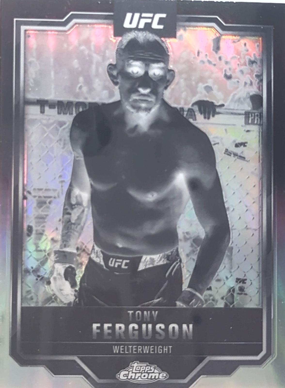 Tony Ferguson 2025 Topps Chrome UFC Base #171 Negative Refractor