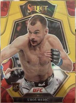 Uros Medic 2023 Panini Select UFC Premier Level #103 Gold