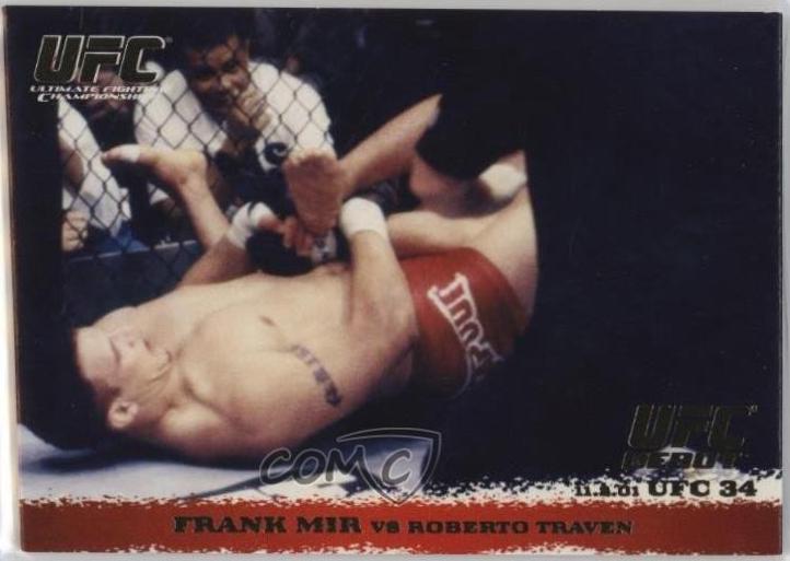 Frank Mir / Roberto Traven 2009 Topps UFC Round 1 Base #12 Gold