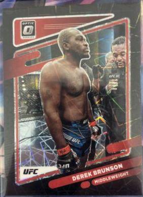 Derek Brunson 2022 Panini Donruss Optic UFC Base #46 Black Velocity