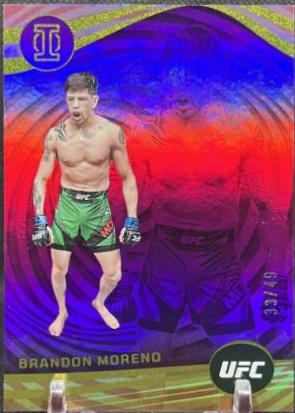 Brandon Moreno 2023 Panini Chronicles UFC Base Illusions #278 Platinum