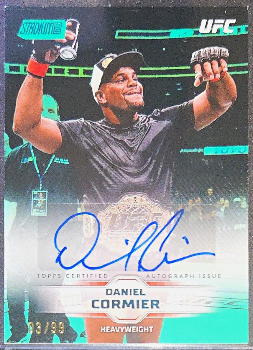 Daniel Cormier 2026 Topps Stadium Club UFC Base Autographs #BAV-DCR Yellow