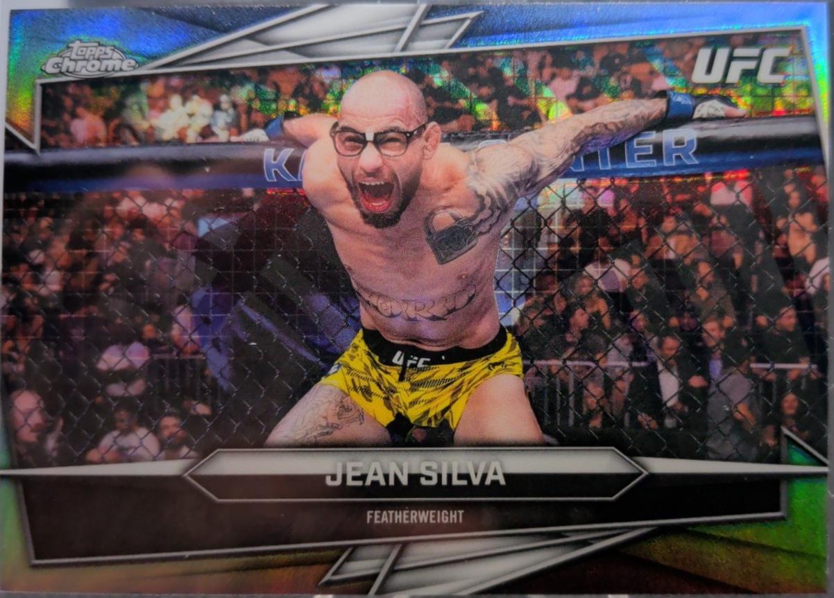 Jean Silva 2026 Topps Chrome UFC Base #163 Sonar Refractor