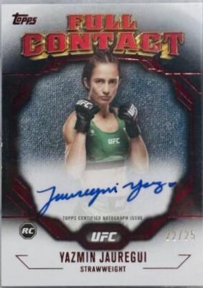 Yazmin Jauregui 2024 Topps Knockout UFC Full Contact Autographs #FCA-YJI Red