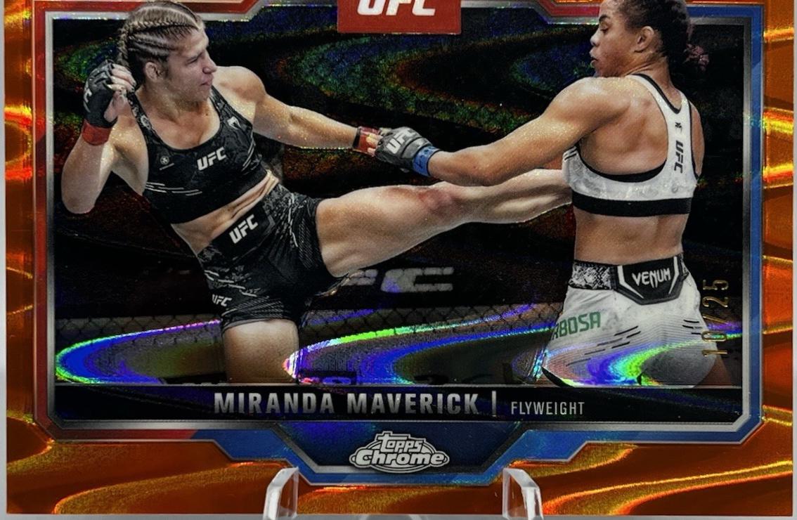 Miranda Maverick 2025 Topps Chrome UFC Base #5 Orange Refractor