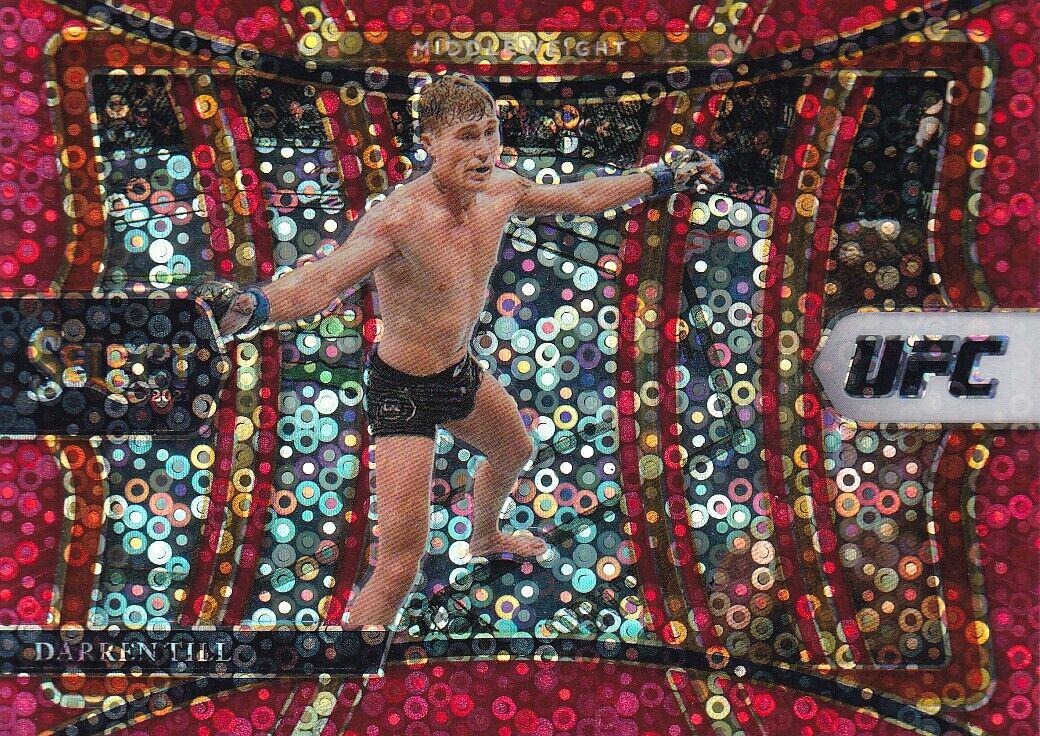 Darren Till 2021 Panini Select UFC Premier Level #198 Red Disco