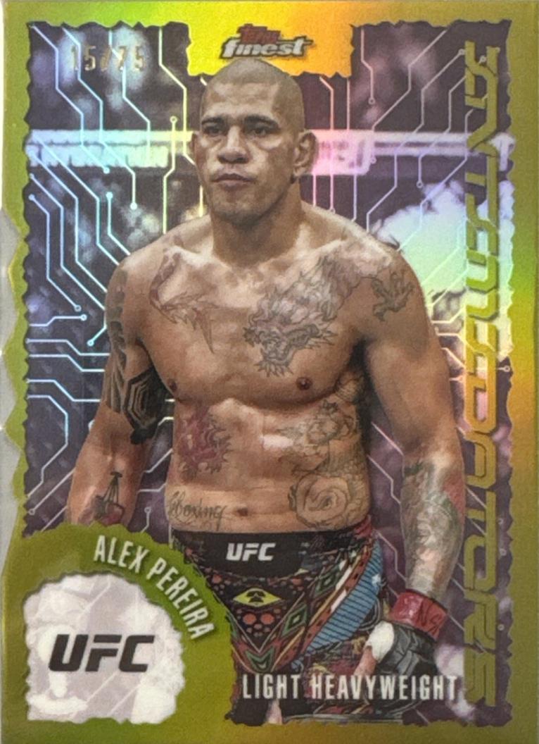 Alex Pereira 2025 Topps Finest UFC Intimidators #IT-26 Die-Cut Refractor