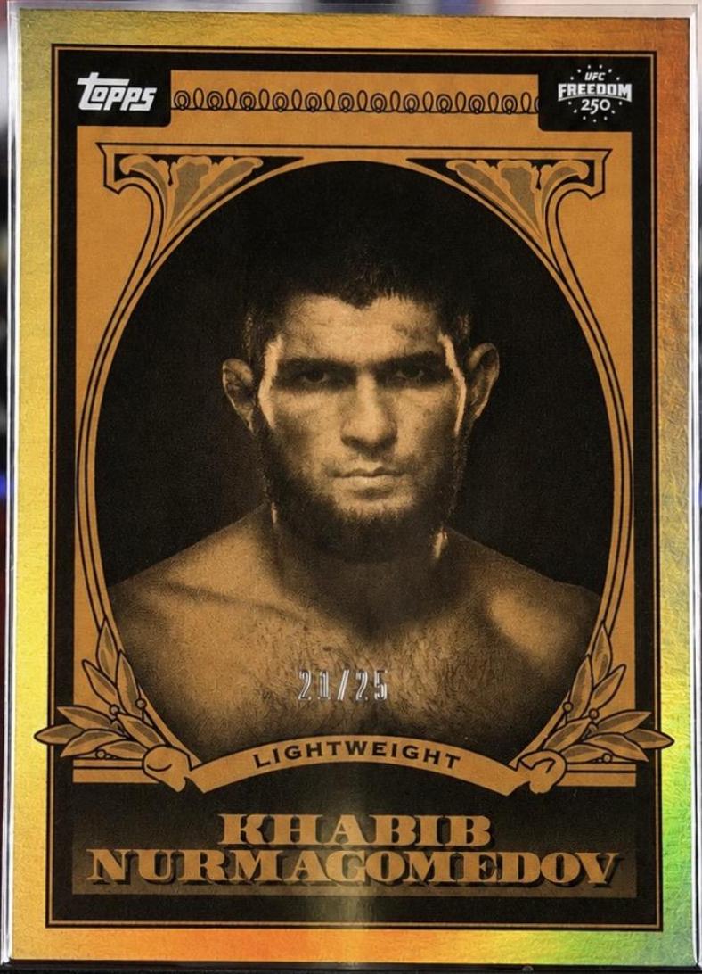 Khabib Nurmagomedov 2026 Topps UFC Freedom 250 UFC Dollar #UD-4 Orange