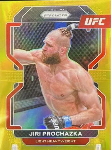 Jiri Prochazka 2022 Panini Prizm UFC Base #185 Gold