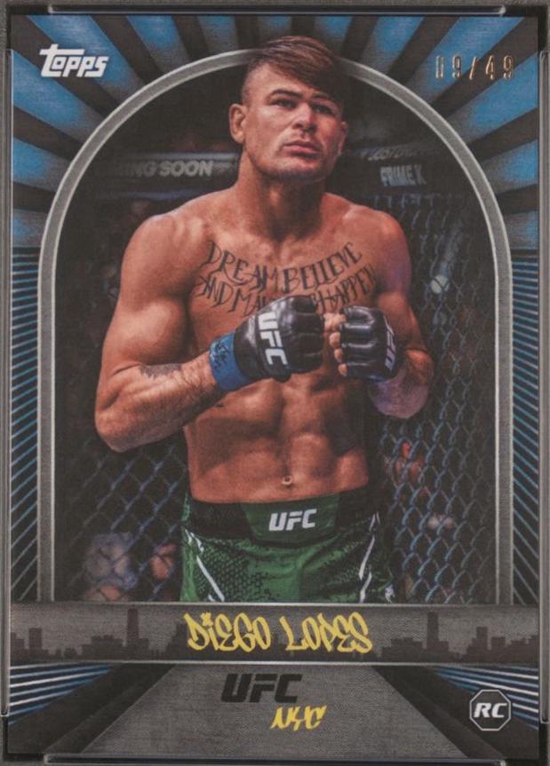 Diego Lopes 2024 Topps UFC NYC Base #26 Blue