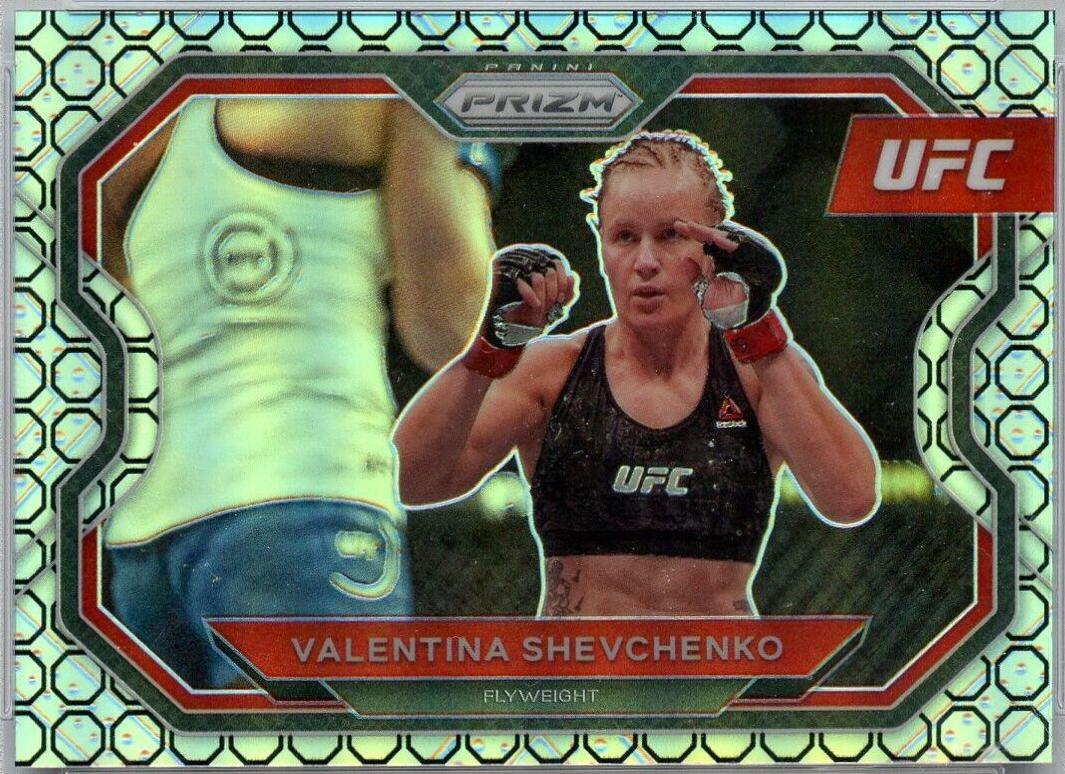 Valentina Shevchenko 2021 Panini Prizm UFC Base #139 Octagon
