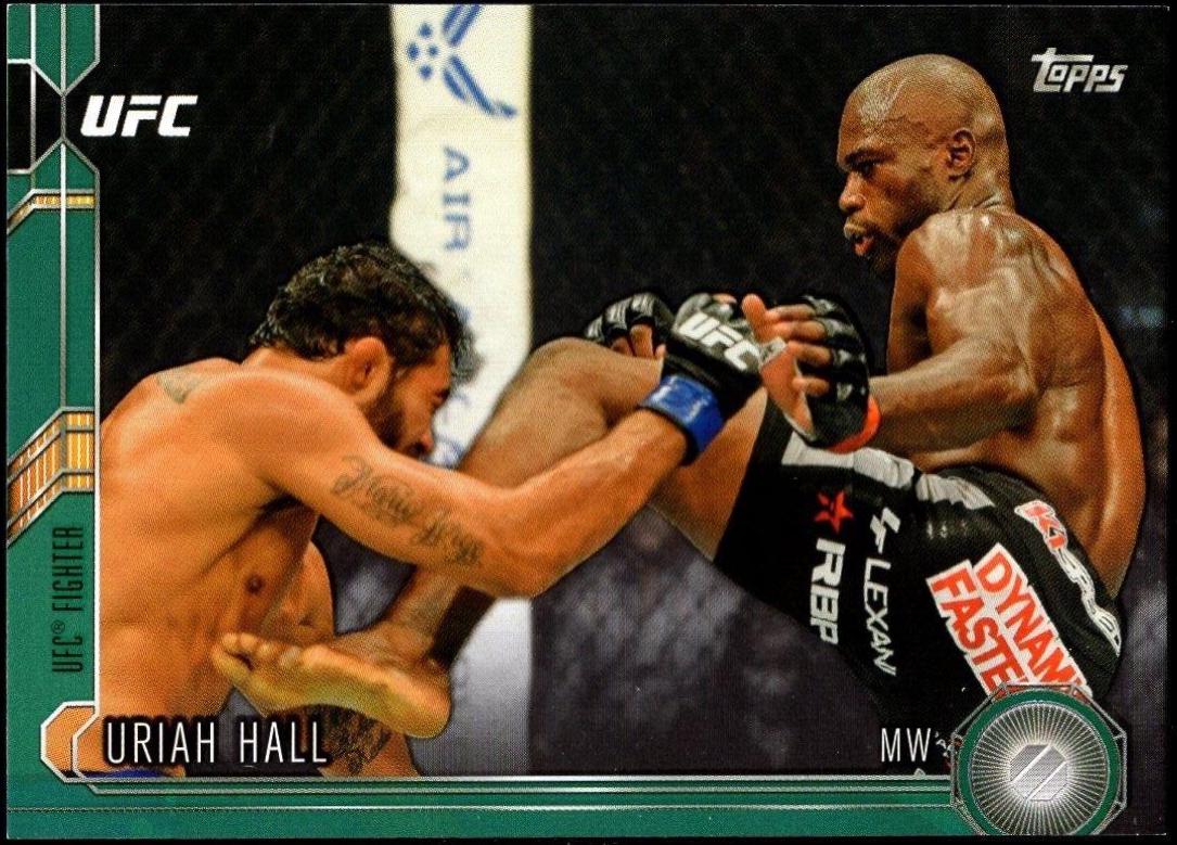 Uriah Hall 2015 Topps UFC Chronicles Base #188 Green
