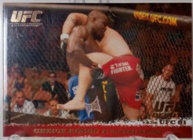Cheick Kongo / Gilbert Aldana 2009 Topps UFC Round 1 Base #47 Gold