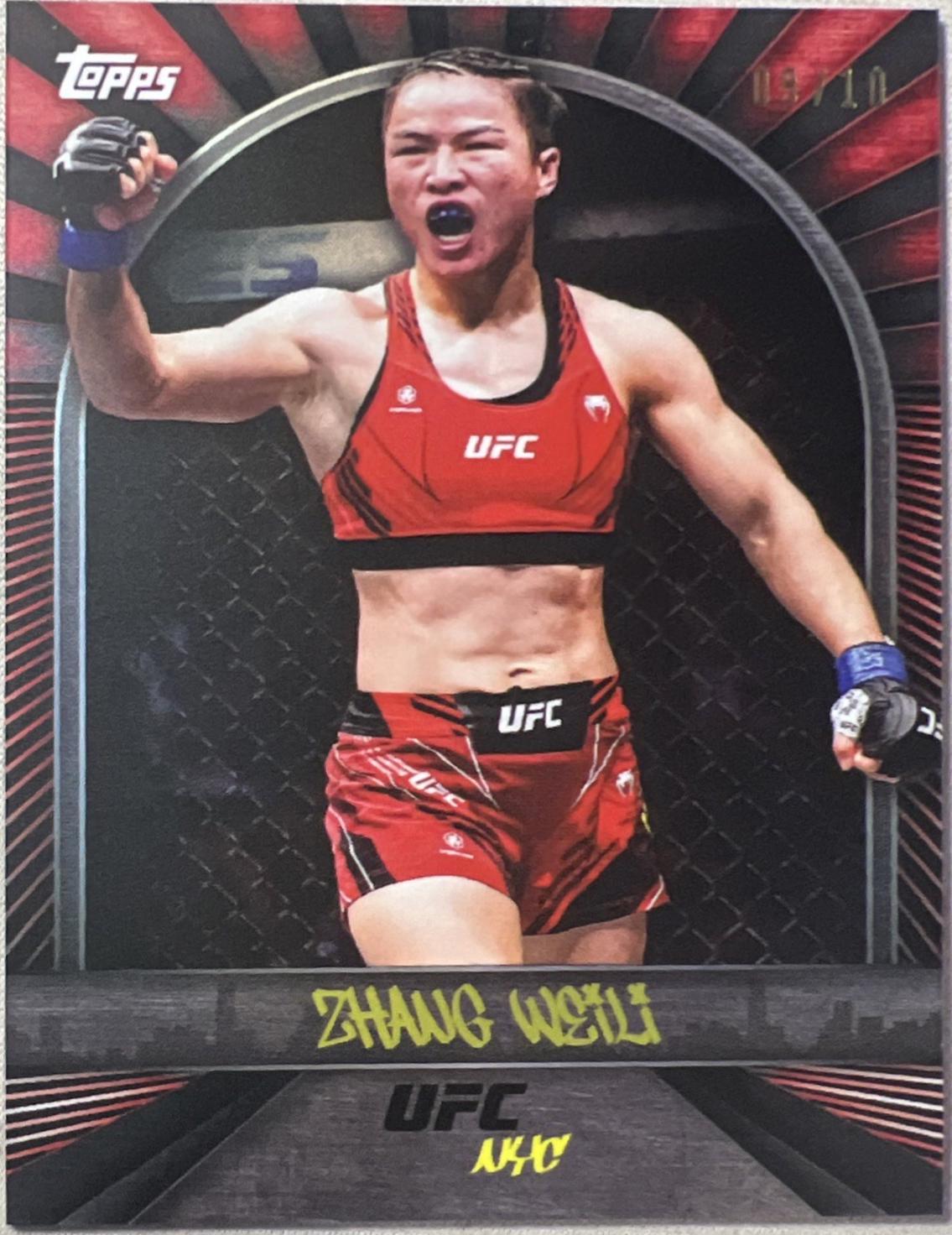 Zhang Weili 2024 Topps UFC NYC Base #24 Red