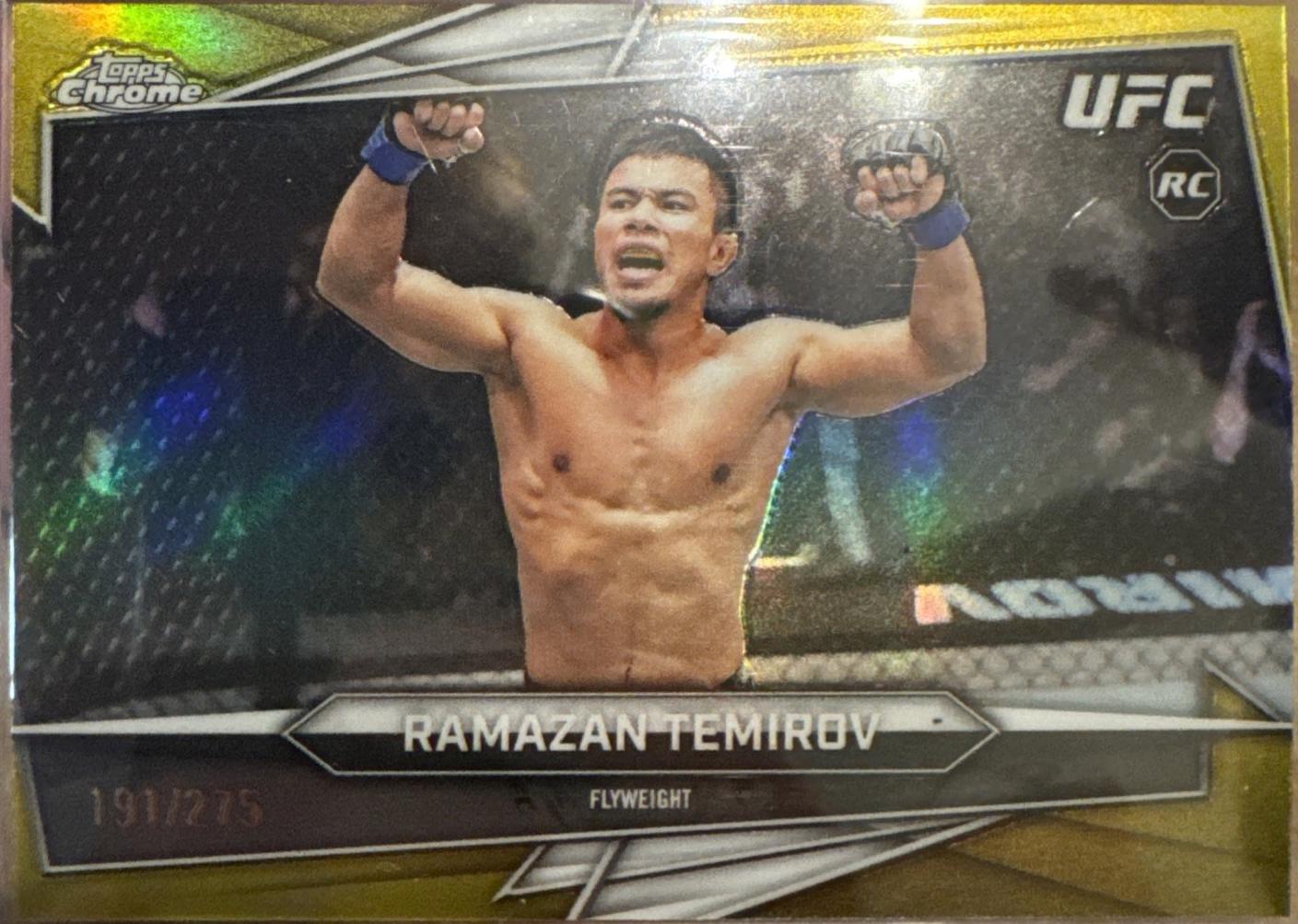 Ramazan Temirov 2026 Topps Chrome UFC Base #77 Yellow Refractor