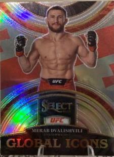 Merab Dvalishvili 2023 Panini Select UFC Global Icons #28 Silver