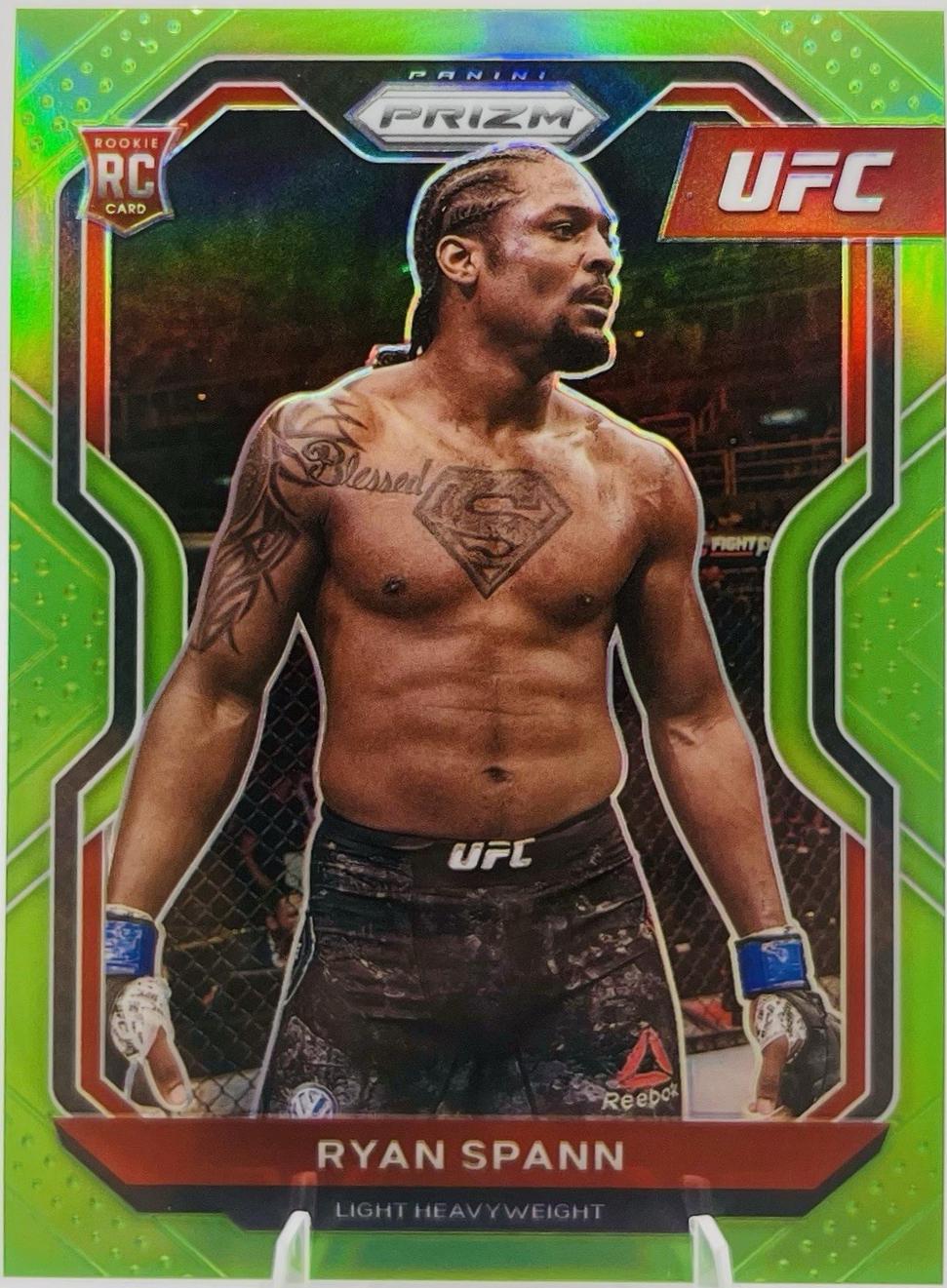 Ryan Spann 2021 Panini Prizm UFC Base #41 Neon Green