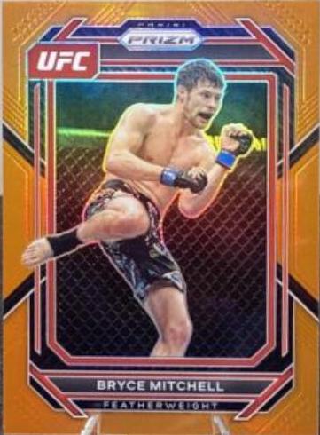 Bryce Mitchell 2023 Panini Prizm UFC Base #153 Orange