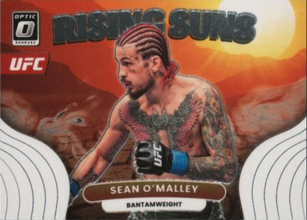 Sean O'Malley 2023 Panini Donruss Optic UFC Rising Suns #18 Gold Vinyl