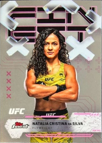 Natalia Silva 2025 Topps Finest UFC Base Common #38 Superfractor