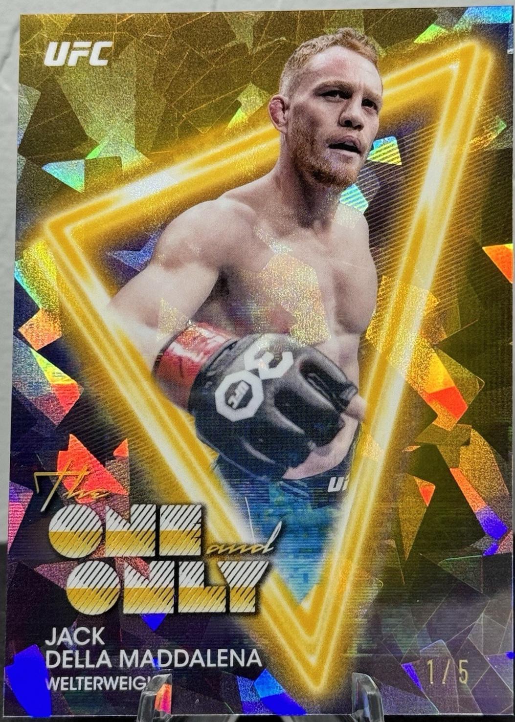 Jack Della Maddalena 2025 Topps Midnight UFC The One and Only #OO-6 Daybreak