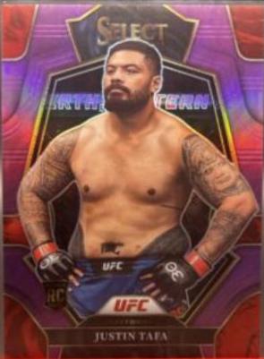 Justin Tafa 2023 Panini Select UFC Premier Level #198 Purple